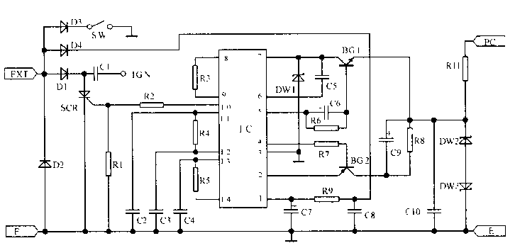 125摩托车电子点火电路